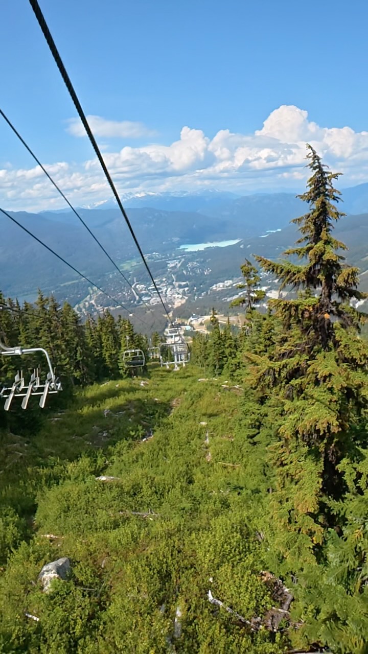 Whistler chair lifts are a scenic ride on their own. #livingthedream