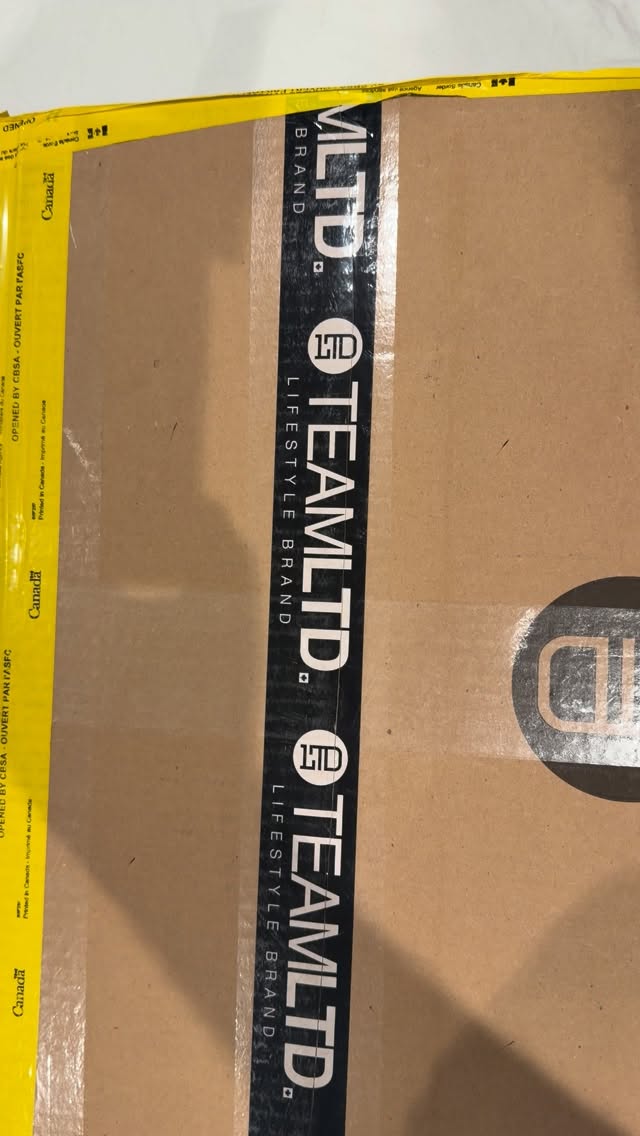 Excited for what is inside this box.  Have no idea. But I know what ever it is, I’m going to have the dopest threads on the hill.