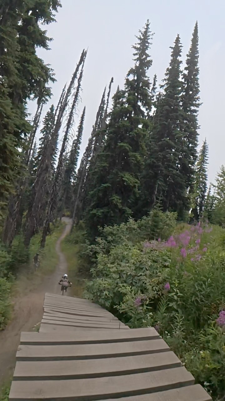 @silverstarbikepark was so much better than I expected. Everyone raves on about Whistler but Silverstar is not as busy but has some amazing flowy jump lines.  While I still love A line and Dirt Merch, Walk the line in Silverstar had more te