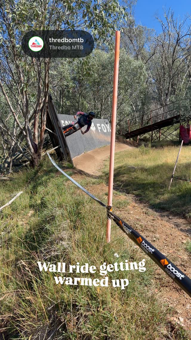 The wall ride at Thredbo Cannonball got a good workout this morning. #mtb #thredbomtb