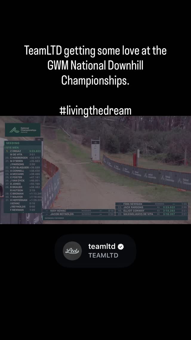 When your fashion style @teamltd outshines your seeding time. #livingthedream #mtblife Seeding done, bring on GWM National Downhill Championships final tomorrow.  So pumped