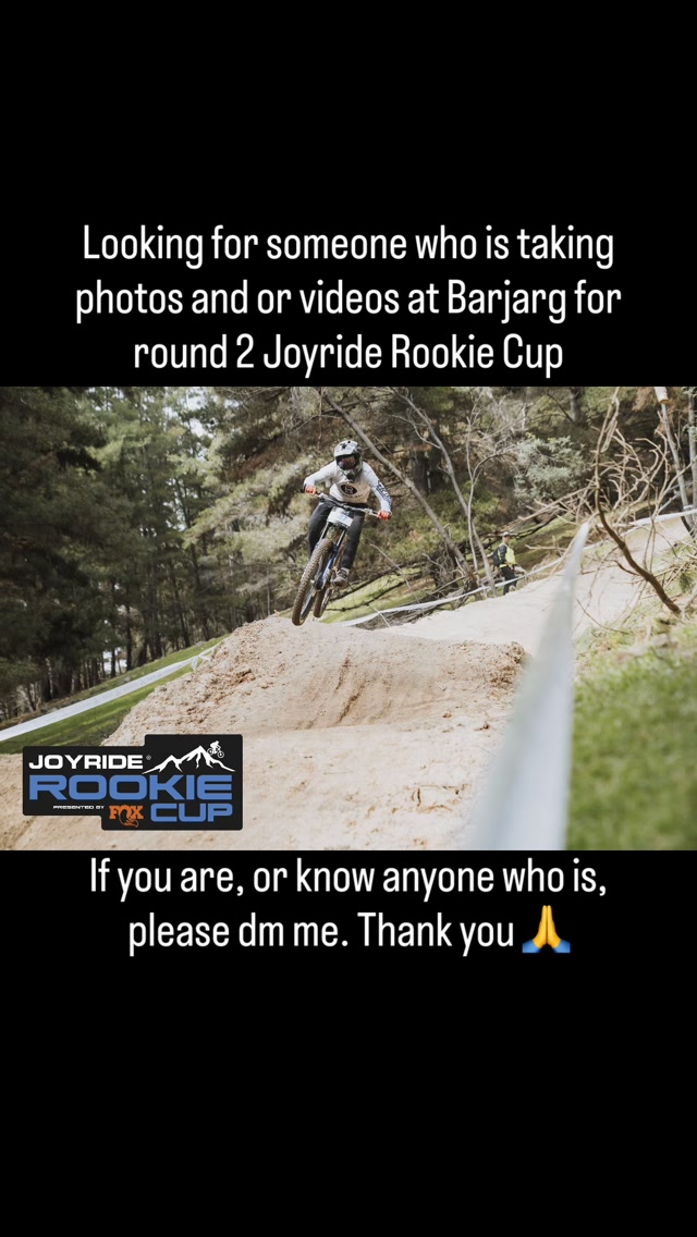 Looking for someone who is taking photos and or videos at Barjarg for round 2 @joyride_mtb Rookie Cup. If you are, or know anyone who is, please dm me. Thank you 🙏 #mtblife #barjarg #joyriderookiecup #downhill