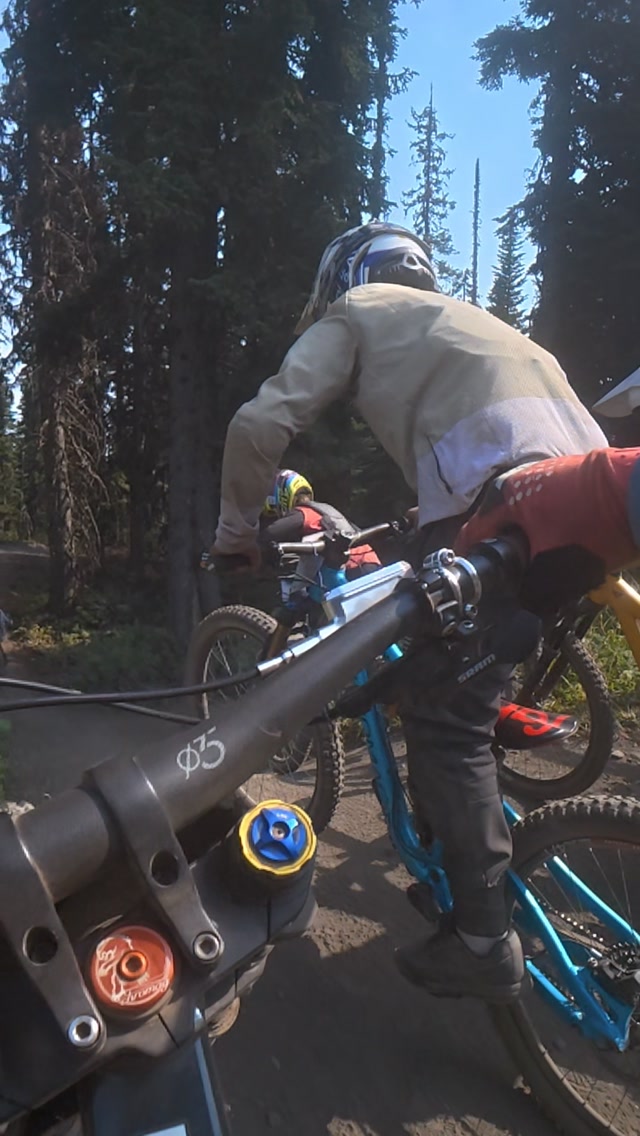 I had so much fun riding #silverstarbikepark because I finally got to put my new @xfusionshox  RV1 forks through their paces after they hooked me up with them at Whistler the week before.